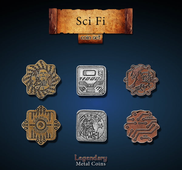 Sci-Fi Coin Set (24 Stück)