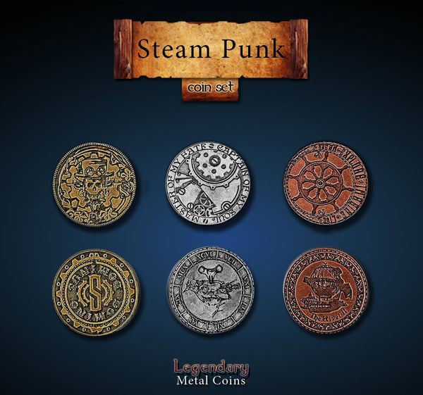 Steampunk Coin Set (24 Stück)